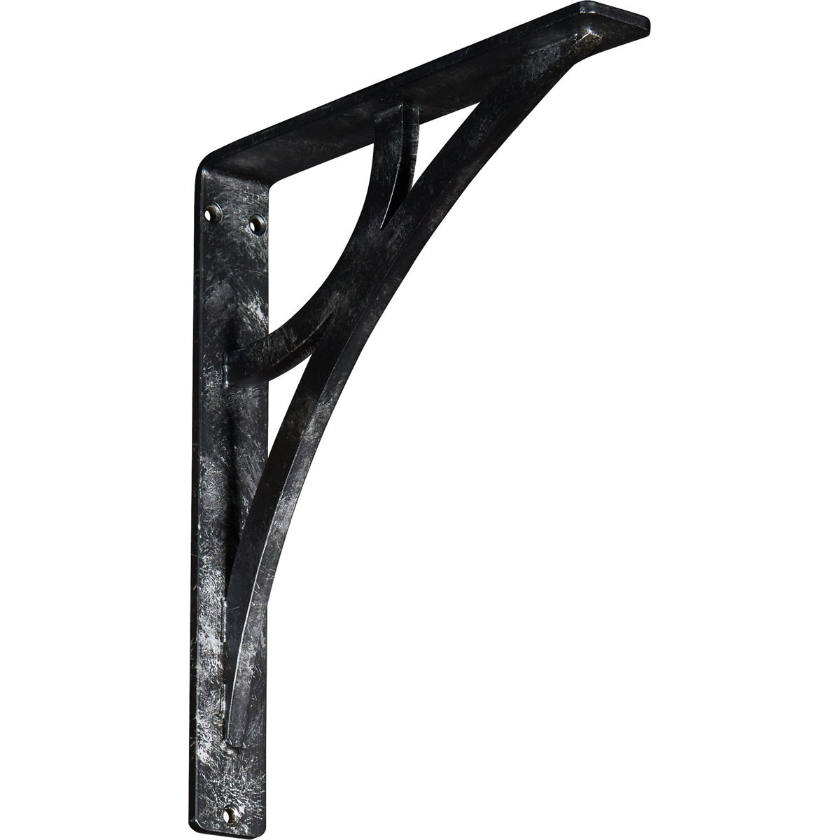 1 1/2"W X 5 1/2"D X 8"H Galveston Wrought Iron , (Single Center Brace), Antiqued Brass Furniture > Cabinets & Storage > Ironing Centers Ekena Millwork 1 1/2"W x 10"D x 12"H Silver