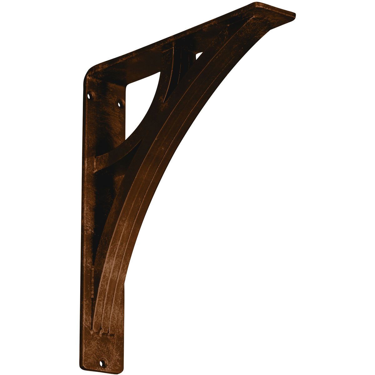 1 1/2"W X 5 1/2"D X 8"H Galveston Wrought Iron , (Single Center Brace), Antiqued Brass Furniture > Cabinets & Storage > Ironing Centers Ekena Millwork 2" W x 10" D x 12" H Antiqued Bronze