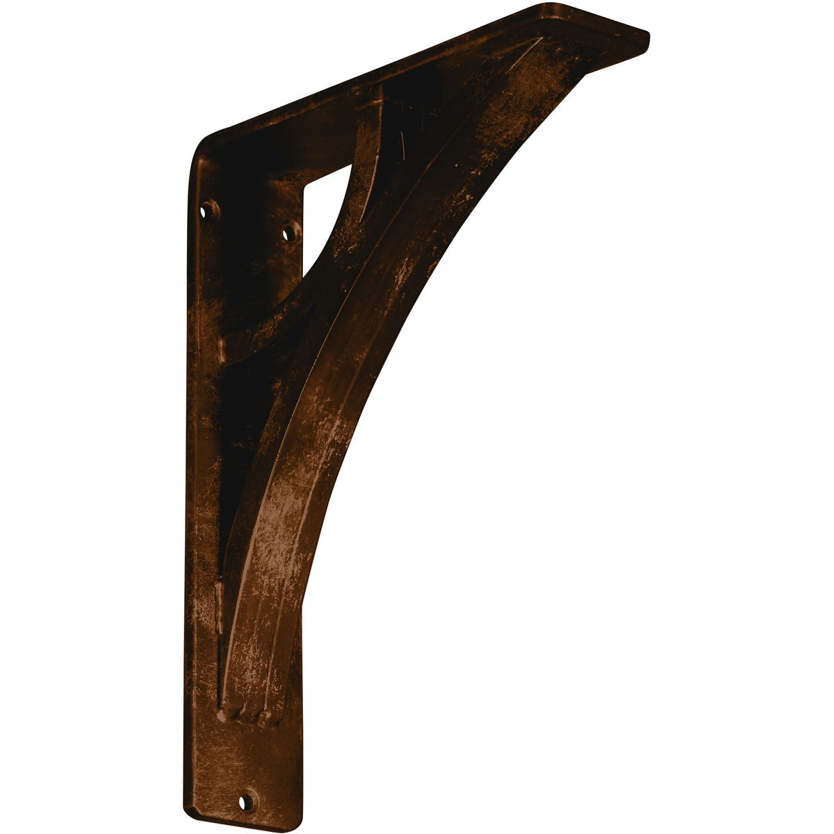 1 1/2"W X 5 1/2"D X 8"H Galveston Wrought Iron , (Single Center Brace), Antiqued Brass Furniture > Cabinets & Storage > Ironing Centers Ekena Millwork 2"W x 7 1/2"D x 10"H Antiqued Bronze