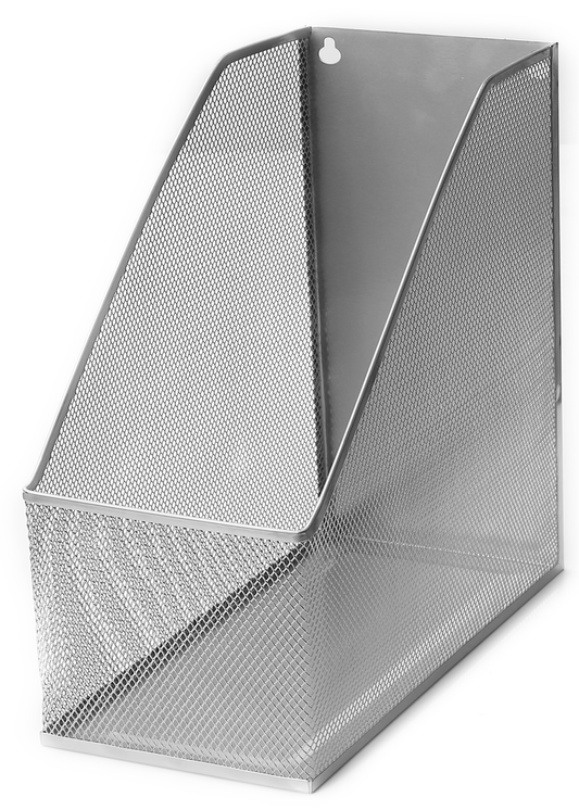 YBM Home Metal Wall Mount Magazine Rack File Holder for Home and Office, 12” X 10” X 4.5” Silver Furniture > Cabinets & Storage > Magazine Racks YBM Home Silver 1