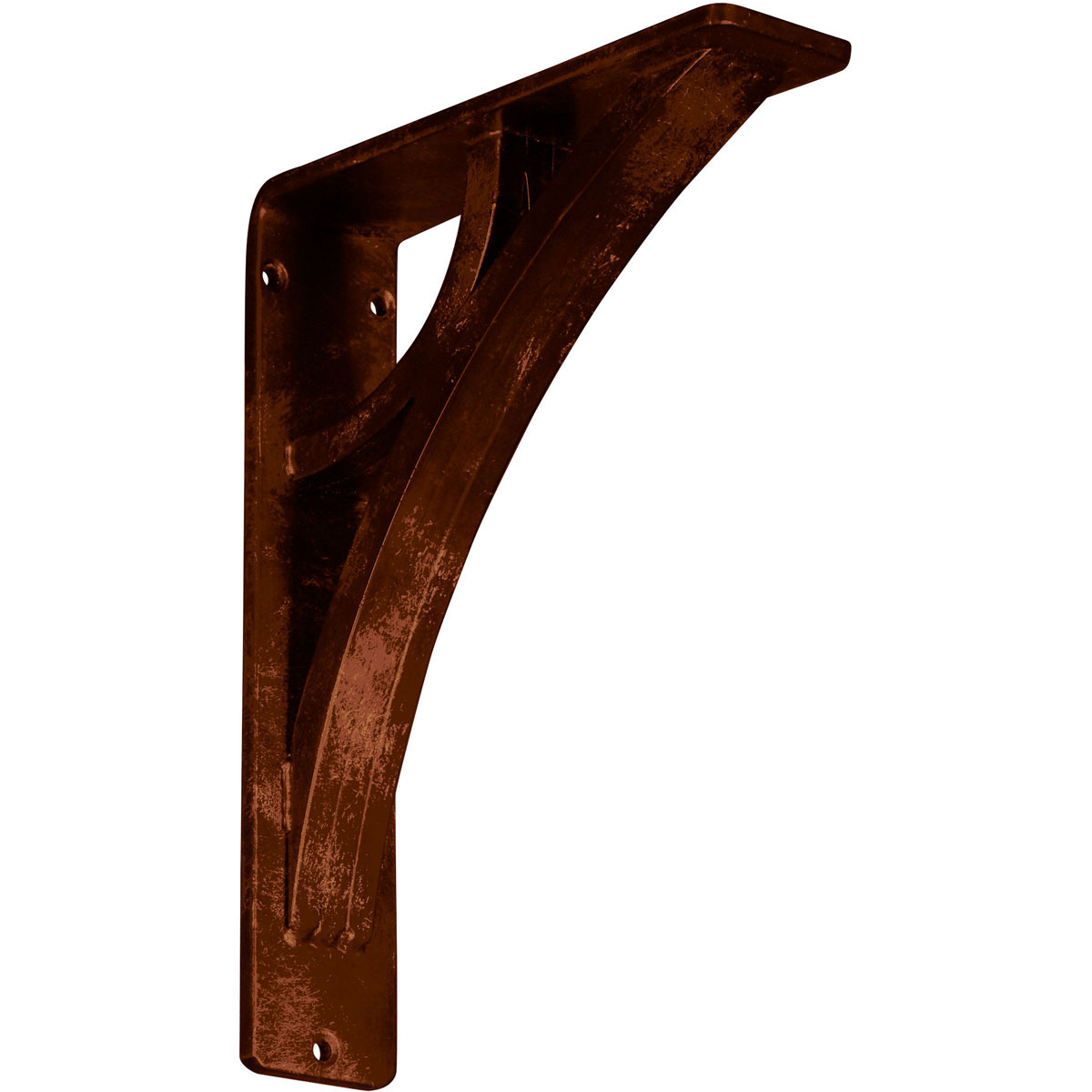 1 1/2"W X 5 1/2"D X 8"H Galveston Wrought Iron , (Single Center Brace), Antiqued Brass Furniture > Cabinets & Storage > Ironing Centers Ekena Millwork 2"W x 7 1/2"D x 10"H Antiqued Copper