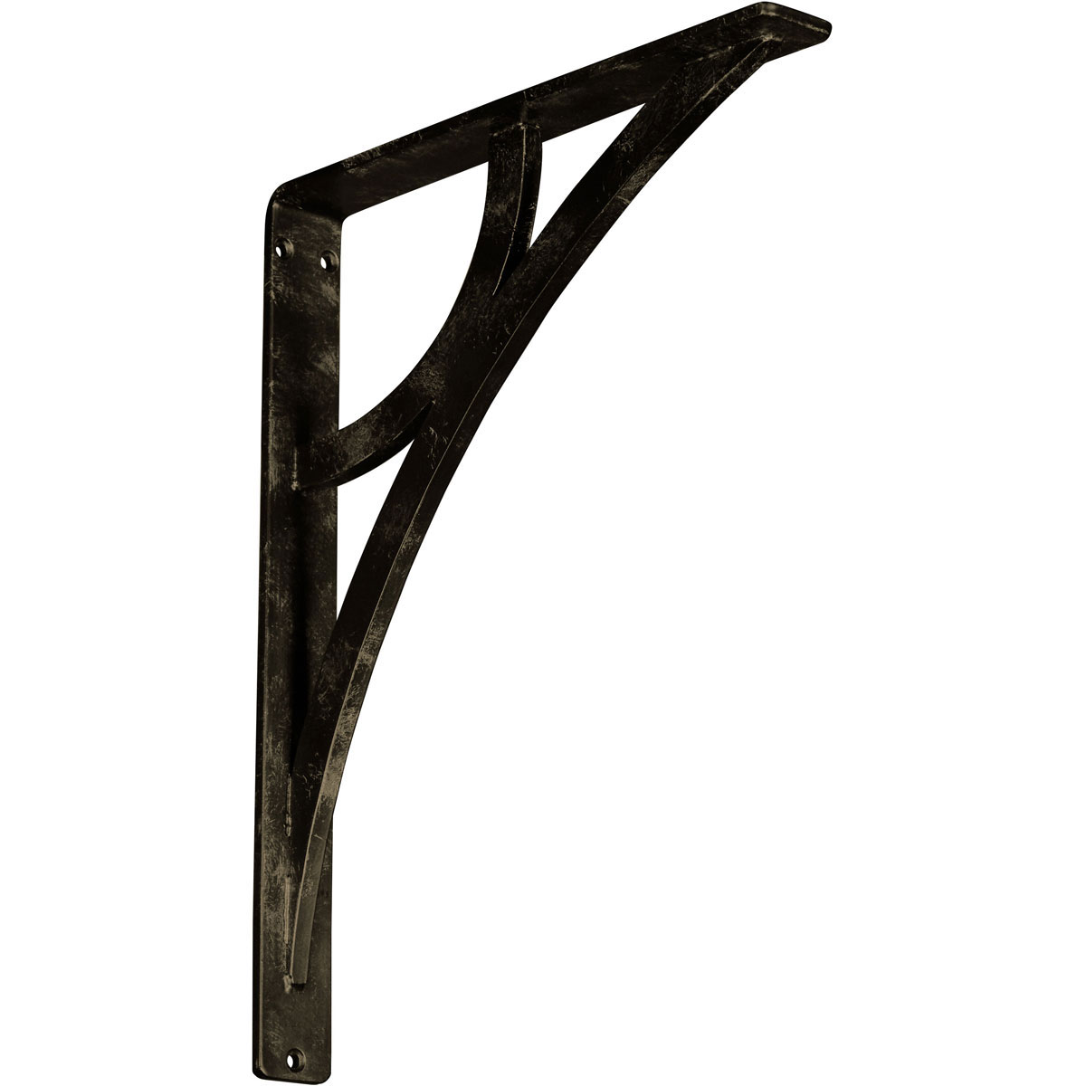 1 1/2"W X 5 1/2"D X 8"H Galveston Wrought Iron , (Single Center Brace), Antiqued Brass Furniture > Cabinets & Storage > Ironing Centers Ekena Millwork 1 1/2"W x 12"D x 15"H Antiqued Pale Gold