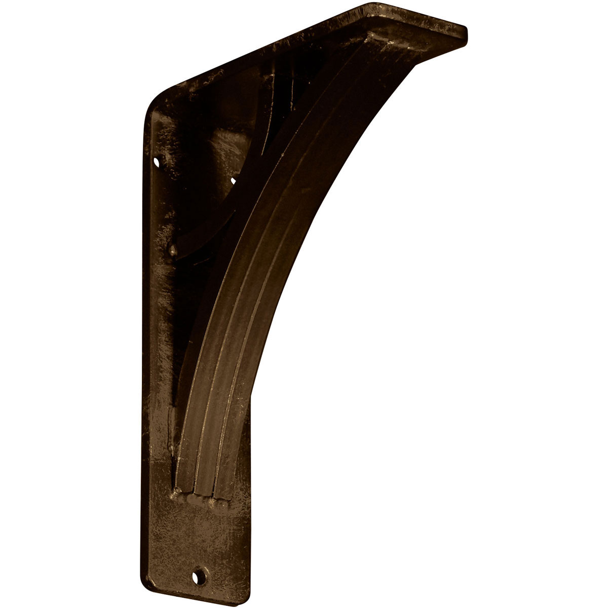 1 1/2"W X 5 1/2"D X 8"H Galveston Wrought Iron , (Single Center Brace), Antiqued Brass Furniture > Cabinets & Storage > Ironing Centers Ekena Millwork 2"W x 5 1/2"D x 8"H Antiqued Brass