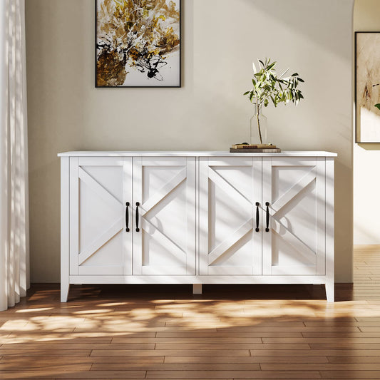 Wood Buffet Sideboard Server Storage Cabinet Console Table
