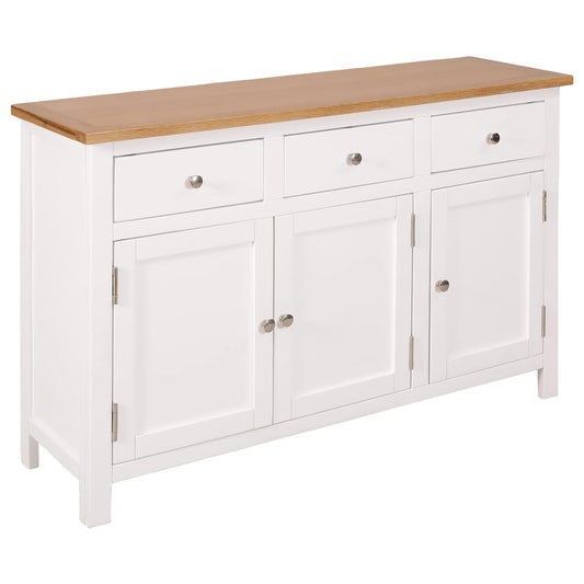 Sideboard 43.3&quot;X3.2&quot;X27.6&quot; Solid Oak Wood