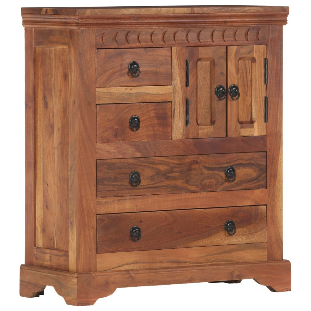 Sideboard 9.7&quot;X.8&quot;X29.4&quot; Solid Acacia Wood