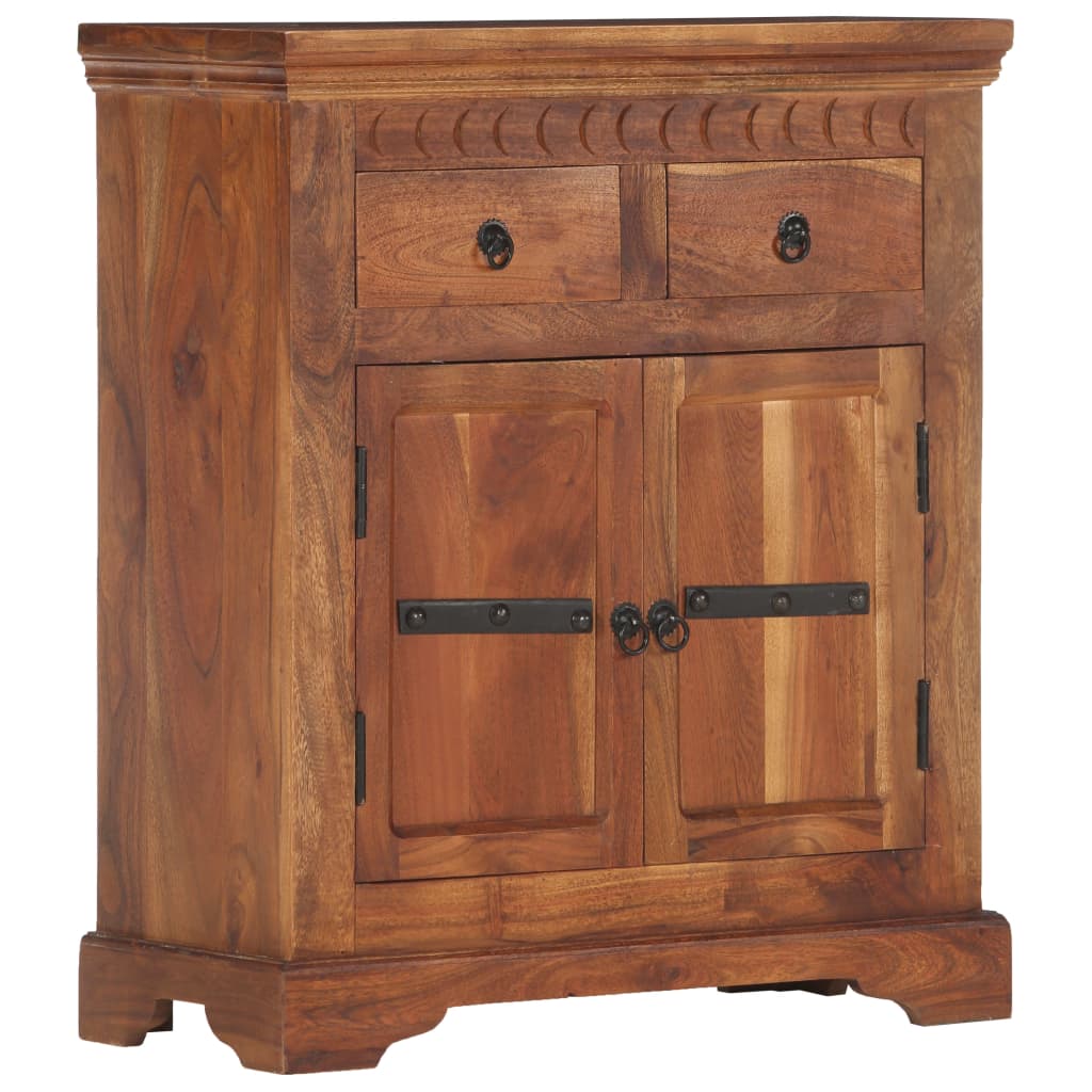 Sideboard 9.7&quot;X.8&quot;X29.4&quot; Solid Acacia Wood