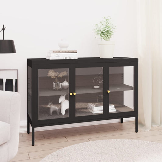 Sideboard 4.3&quot;X3.8&quot;X27.6&quot; Steel And Glass