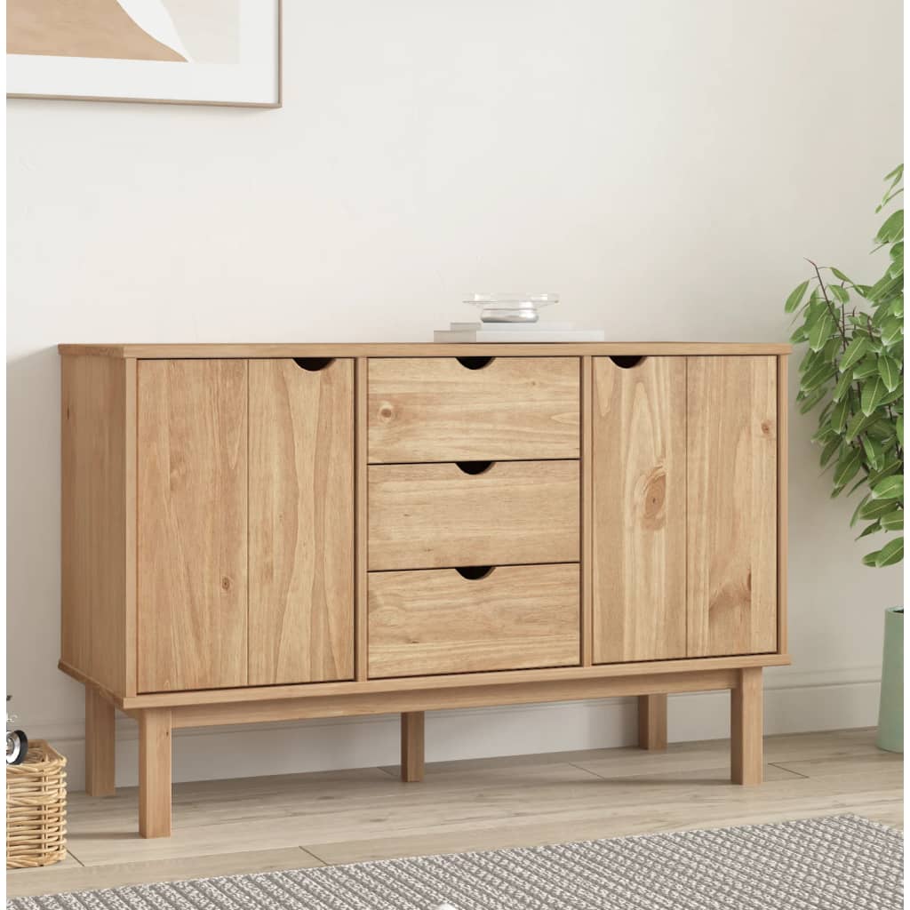 Sideboard Otta 44.7&quot;X6.9&quot;X28.7&quot; Solid Wood Pine