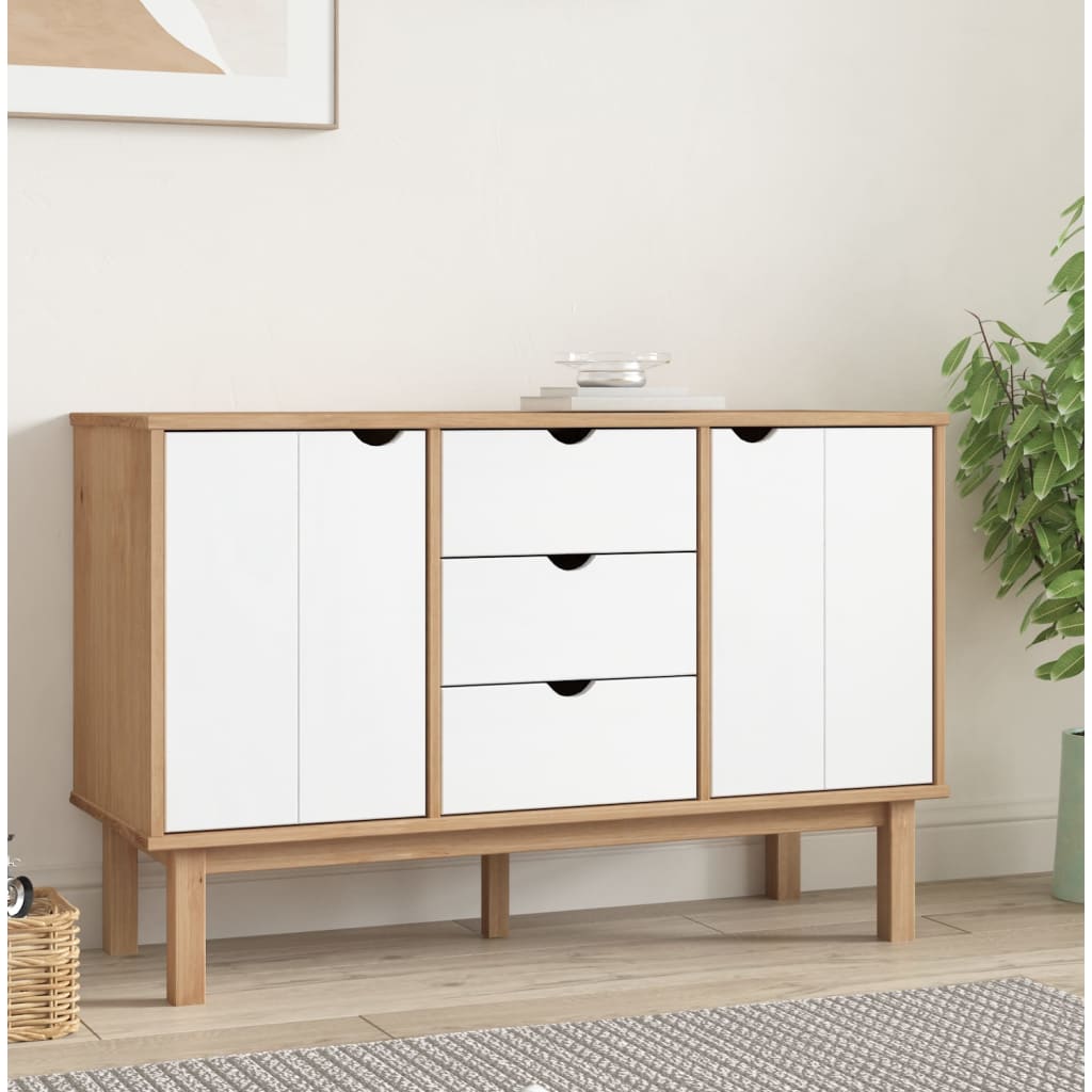 Sideboard Otta 44.7&quot;X6.9&quot;X28.7&quot; Solid Wood Pine