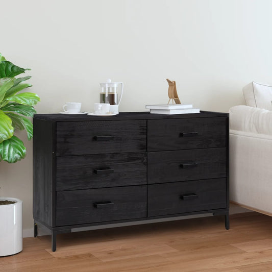 Sideboard 43.3&quot;X3.8&quot;X27.6&quot; Solid Wood Pine