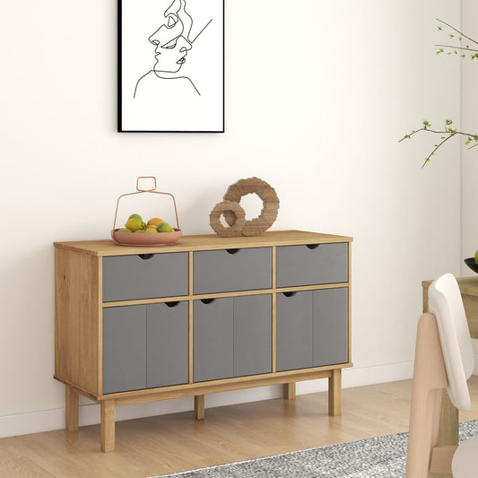 Sideboard Otta 44.9&quot;X6.9&quot;X28.9&quot; Solid Wood Pine