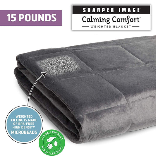 Sharper Image Calming Comfort Weighted Blankets - Senior.com Weighted Blankets
