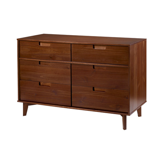 Sloane 6 Drawer Groove Handle Wood Dresser - East Shore Modern Home Furnishings