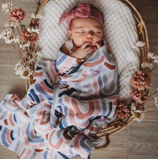 Snuggle Hunny Kids - Rainbow Baby Organic Muslin Wrap