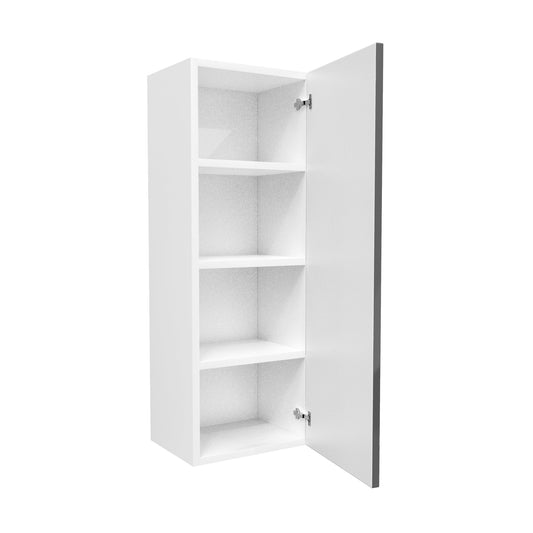 Single Door Wall Cabinet | Milano Slate | 15W x 42H x 12D