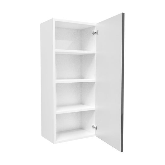 Single Door Wall Cabinet | Milano Slate | 18W x 42H x 12D