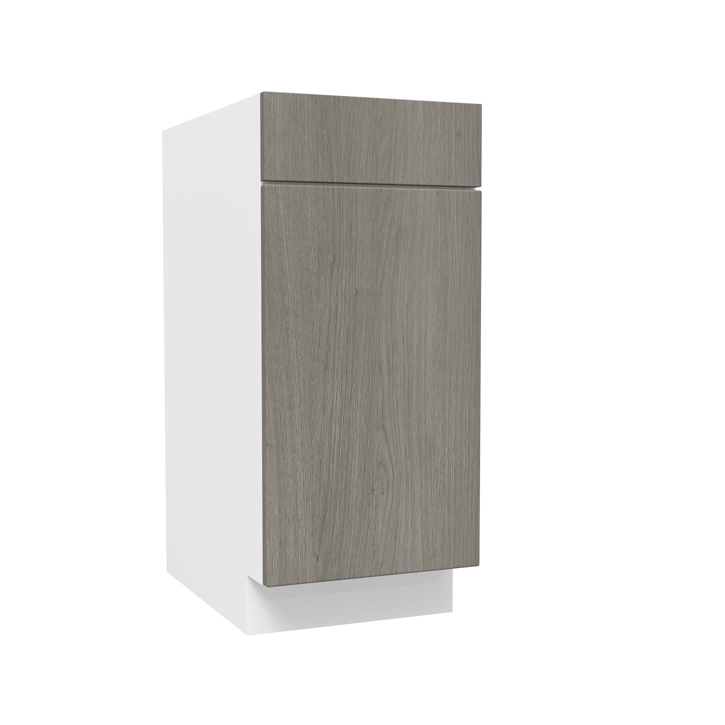Single Door Base Cabinet| Matrix Silver | 15W x 34.5H x 24D