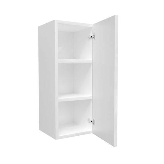 Single Door Wall Cabinet | Milano White | 12W x 30H x 12D