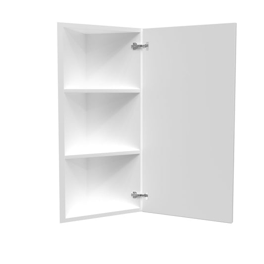 Single Door Wall End Cabinet | Milano White | 12W x 36H x 12D