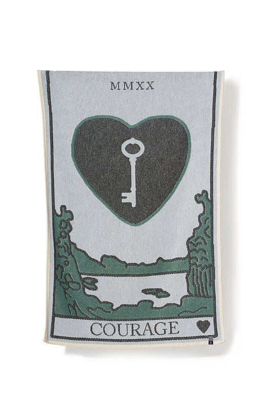 "Courage" Cotton Beach Towel / Mini Blanket by Probst & Rondelli