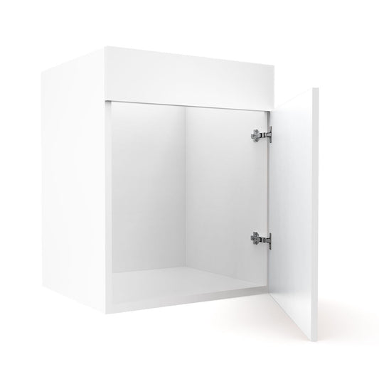 RTA - Glossy White - Sink Vanity Cabinets | 24"W x 34.5"H x 21"D