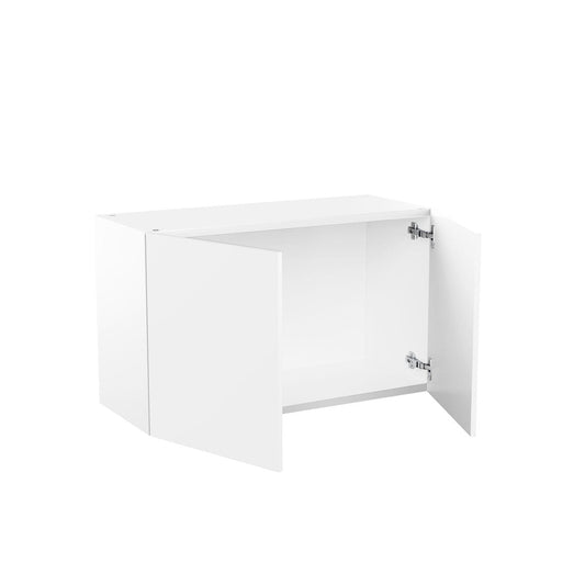 RTA - Glossy White - Double Door Wall Cabinets | 30"W x 18"H x 12"D