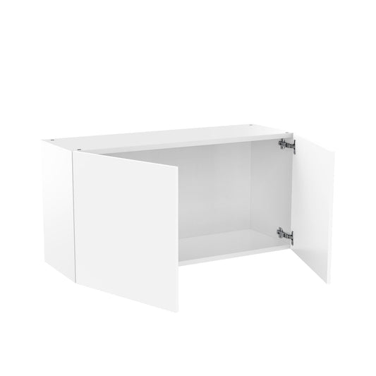 RTA - Glossy White - Double Door Wall Cabinets | 33"W x 18"H x 12"D
