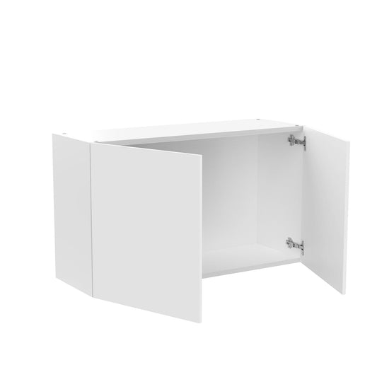 RTA - Glossy White - Double Door Wall Cabinets | 33"W x 21"H x 12"D