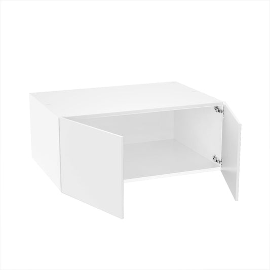 RTA - Glossy White - Double Door Refrigerator Wall Cabinets | 33"W x 15"H x 24"D