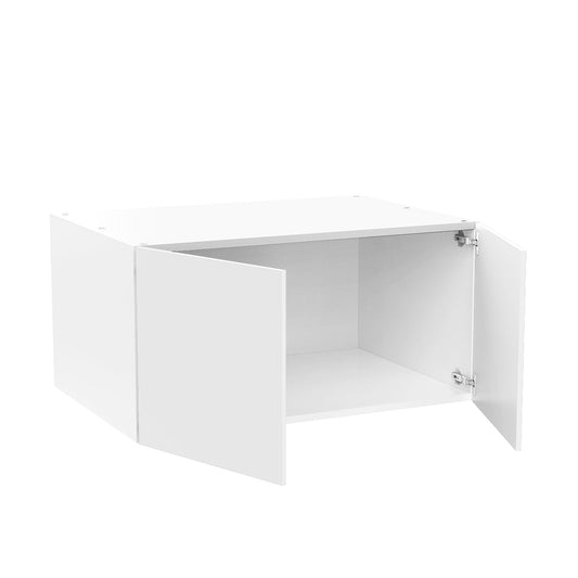 RTA - Glossy White - Double Door Refrigerator Wall Cabinets | 33"W x 18"H x 24"D