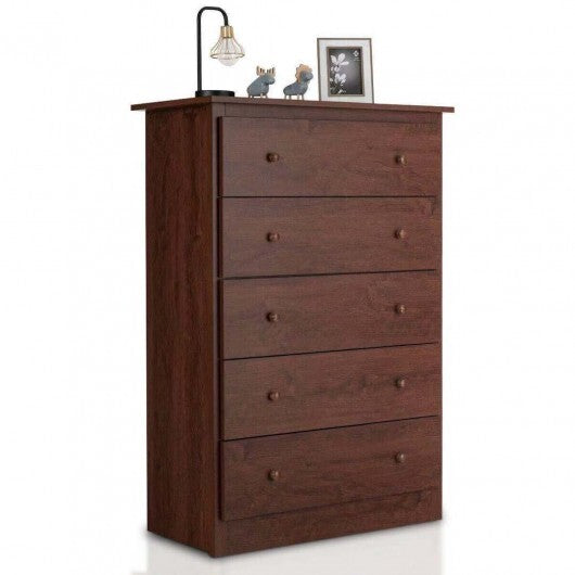 5-Drawer Dresser with Smooth Slide Rail