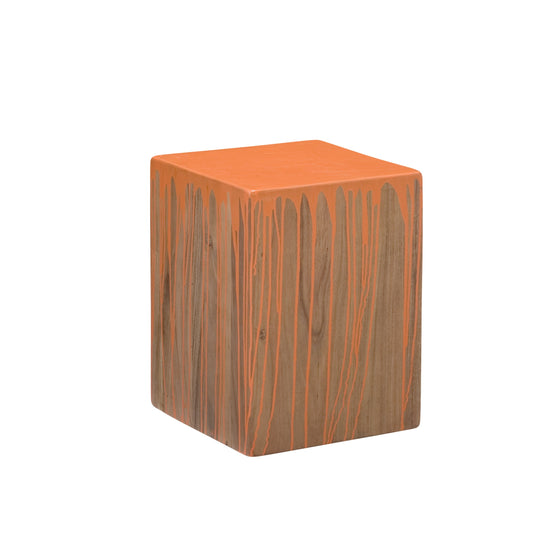 Slice Square Stool Orange