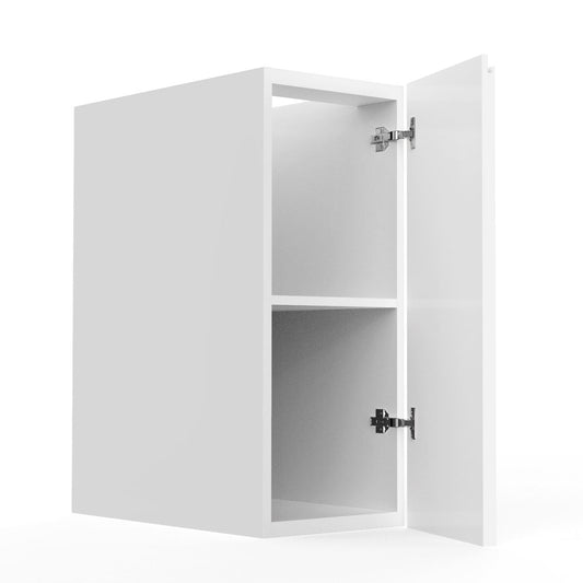 RTA - Lacquer White - Floating Vanity Base Cabinet | 12"W x 30"H x 21"D