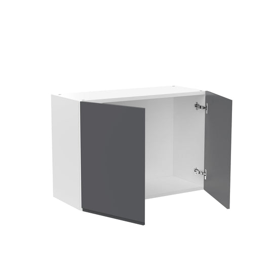 RTA - Lacquer Grey - Double Door Wall Cabinets | 30"W x 21"H x 12"D