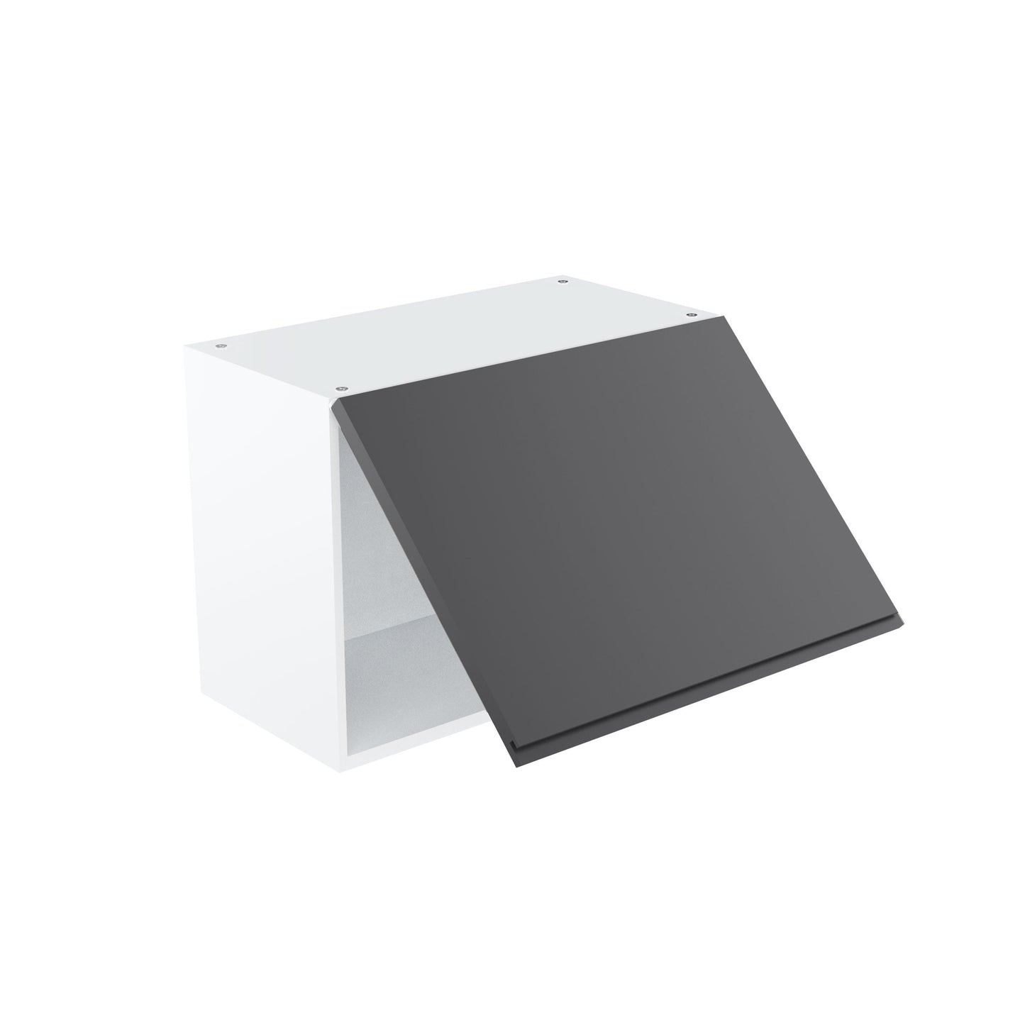 RTA - Lacquer Grey - Horizontal Door Wall Cabinets | 24"W x 18"H x 12"D
