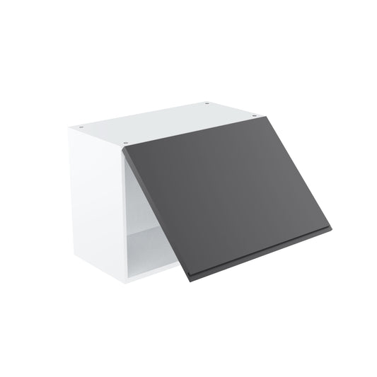RTA - Lacquer Grey - Horizontal Door Wall Cabinets | 24"W x 18"H x 12"D