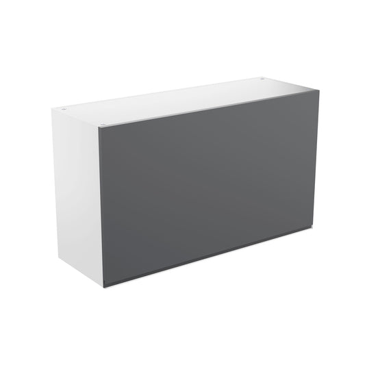 RTA - Lacquer Grey - Horizontal Door Wall Cabinets | 36"W x 21"H x 12"D