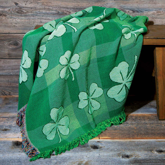 Shamrock Reversible Plaid Blanket