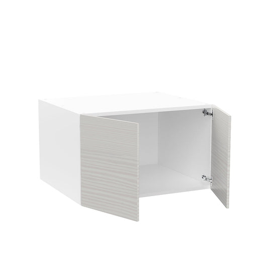 RTA - Pale Pine - Double Door Refrigerator Wall Cabinets | 30"W x 18"H x 24"D
