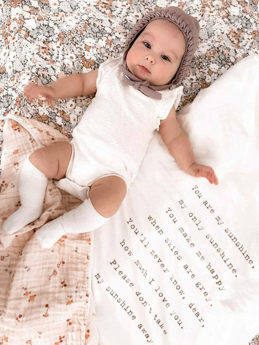 You Are My Sunshine Baby Blanket