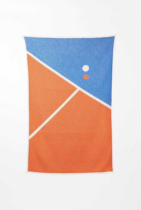 "Tennis 1" Cotton Beach Towel / Mini Blanket by Gabriel Nazoa