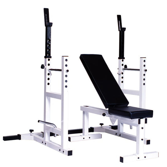 York Barbell Pro Series 209 w/ 205FL Bench & 204 Squat Rack Attachment