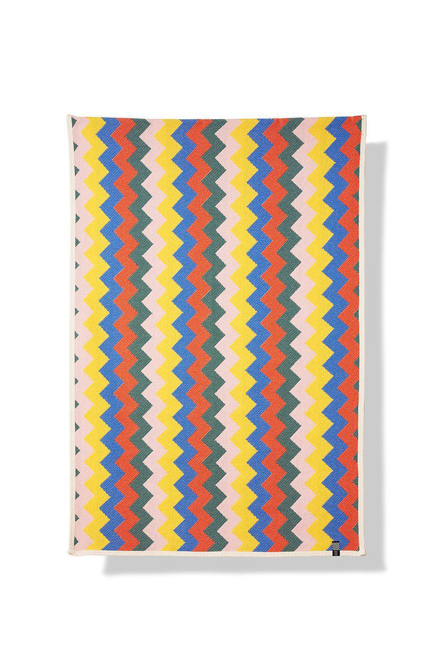 "ZZZ Three" Cotton Beach Towel / Mini Blanket by Michele Rondelli
