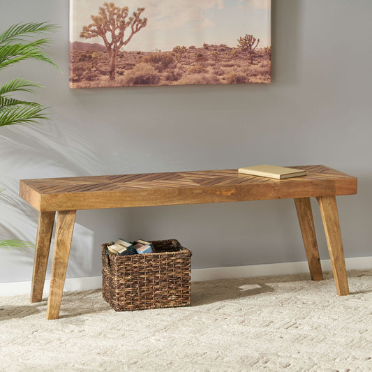 Wooden Bench, Natural