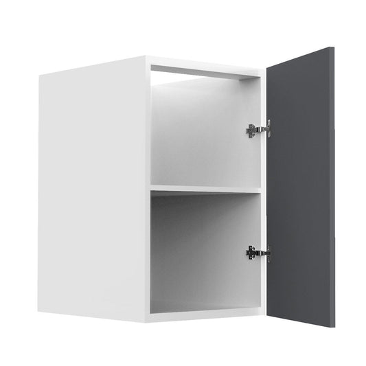 RTA - Grey Shaker - Floating Vanity Base Cabinet | 12"W x 30"H x 21"D