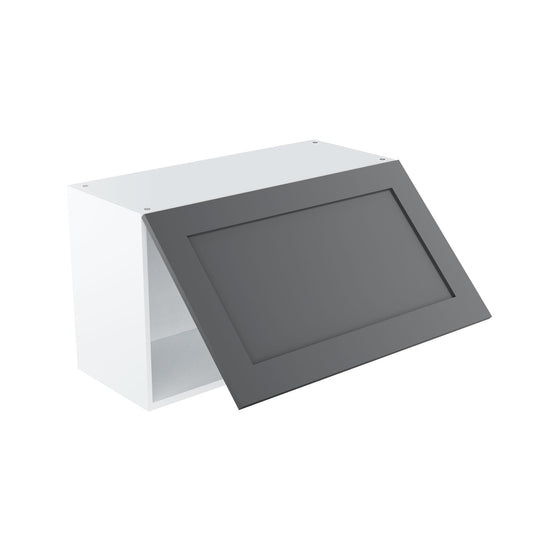 RTA - Grey Shaker - Horizontal Door Wall Cabinets | 30"W x 18"H x 12"D