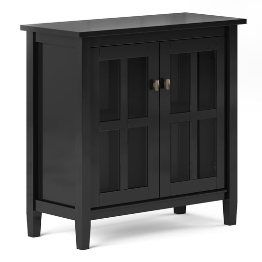 Sovereign Low Storage Cabinet with Tempered Glass Door - Storage Cabinets